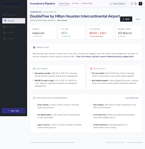 Stitch-generated deal overview layout